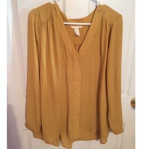 Mustard yellow blouse